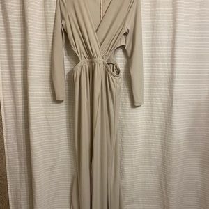 ASOS stone grey formal dress size 8